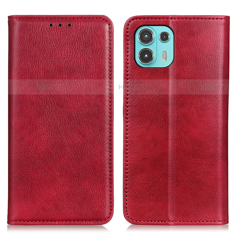 Custodia Portafoglio In Pelle Cover con Supporto N01P per Motorola Moto Edge 20 Lite 5G Rosso