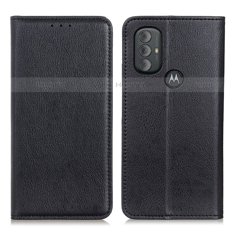 Custodia Portafoglio In Pelle Cover con Supporto N01P per Motorola Moto G Play Gen 2 Nero