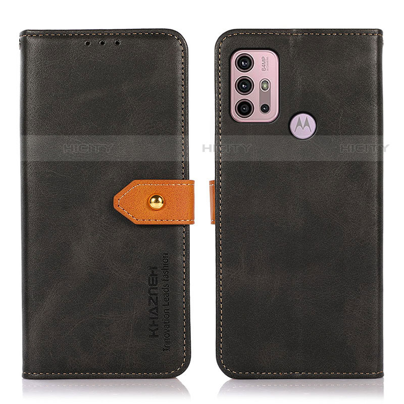 Custodia Portafoglio In Pelle Cover con Supporto N01P per Motorola Moto G10