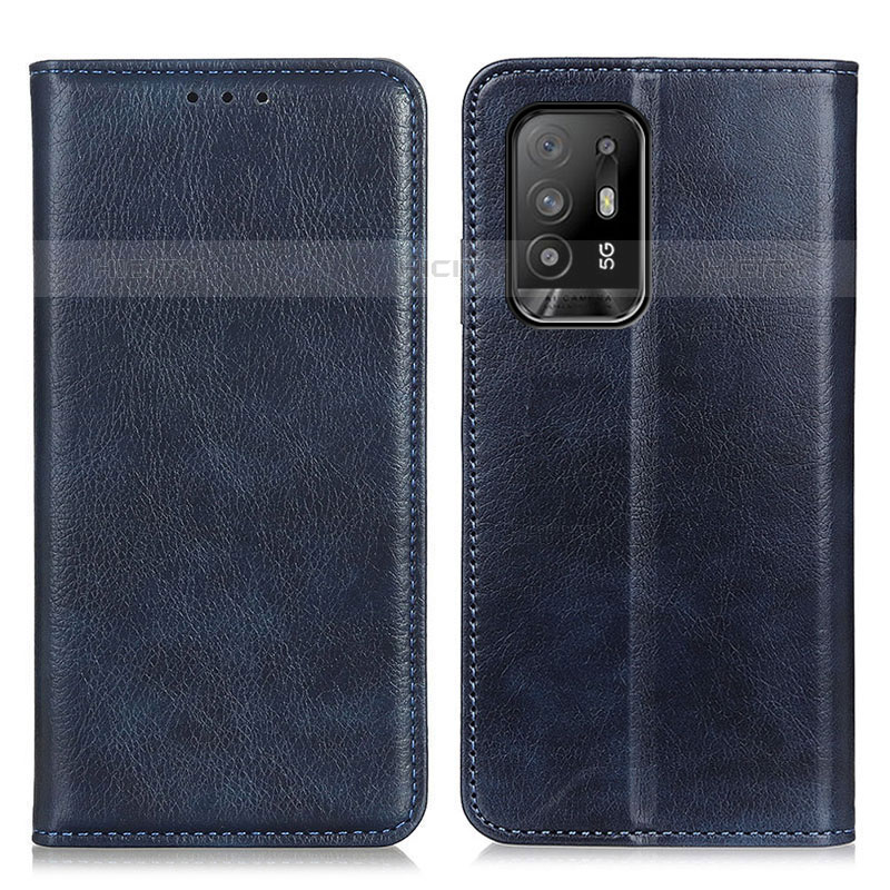 Custodia Portafoglio In Pelle Cover con Supporto N01P per Oppo A94 5G Blu