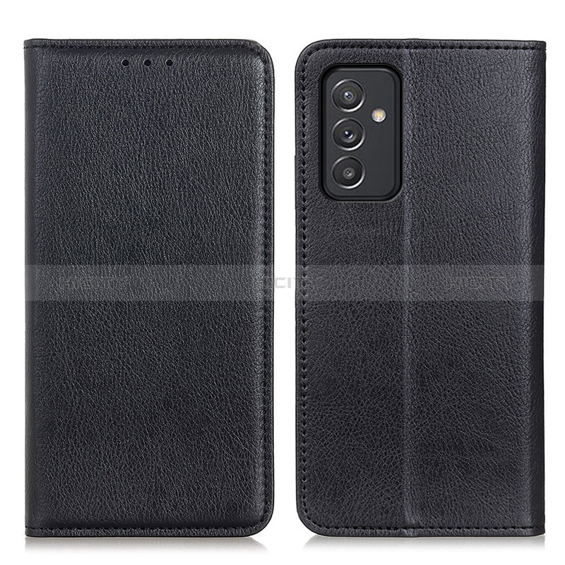 Custodia Portafoglio In Pelle Cover con Supporto N01P per Samsung Galaxy A15 LTE Nero