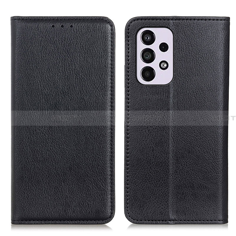 Custodia Portafoglio In Pelle Cover con Supporto N01P per Samsung Galaxy A33 5G Nero