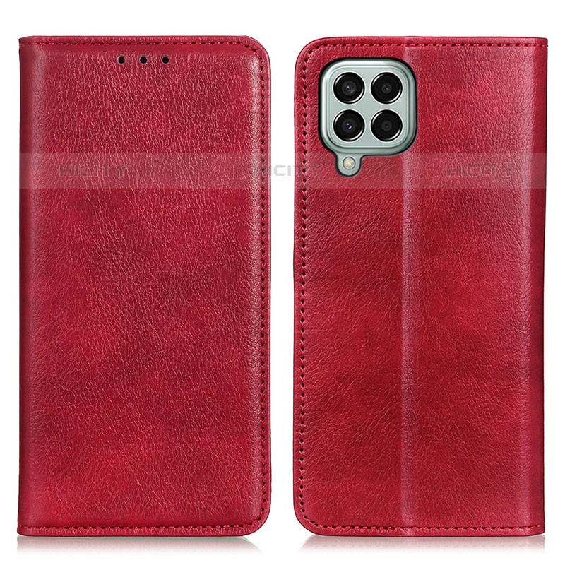 Custodia Portafoglio In Pelle Cover con Supporto N01P per Samsung Galaxy M33 5G Rosso