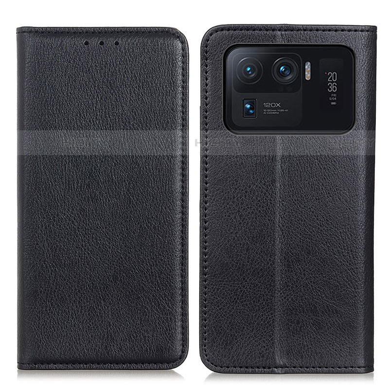 Custodia Portafoglio In Pelle Cover con Supporto N01P per Xiaomi Mi 11 Ultra 5G Nero