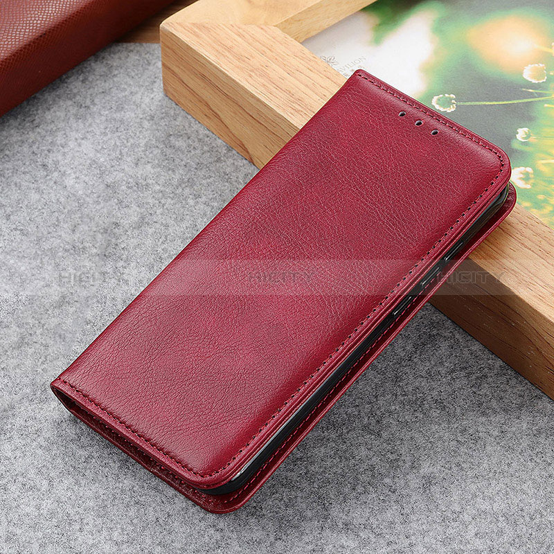 Custodia Portafoglio In Pelle Cover con Supporto N01P per Xiaomi Mi 13T 5G Rosso