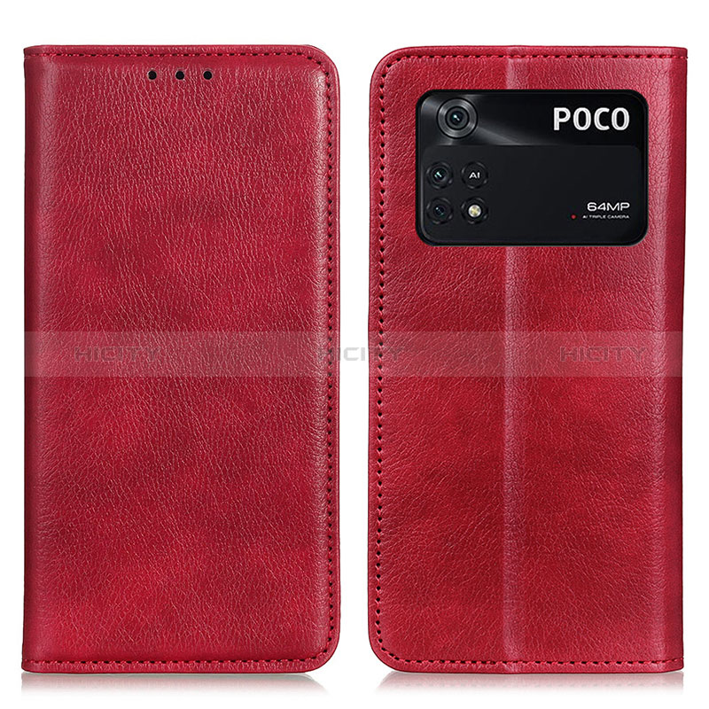 Custodia Portafoglio In Pelle Cover con Supporto N01P per Xiaomi Poco M4 Pro 4G