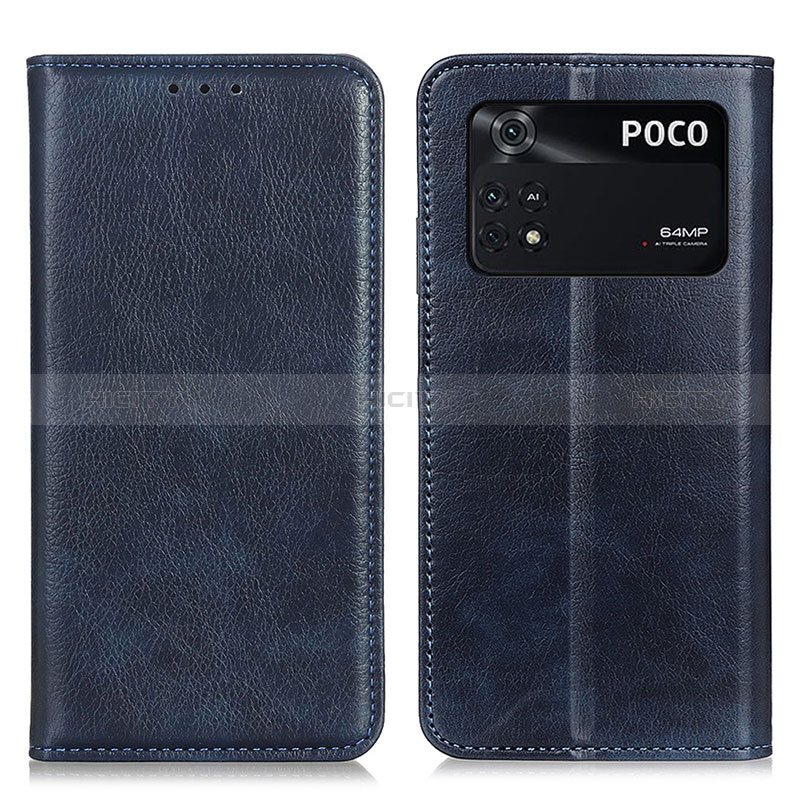 Custodia Portafoglio In Pelle Cover con Supporto N01P per Xiaomi Poco M4 Pro 4G