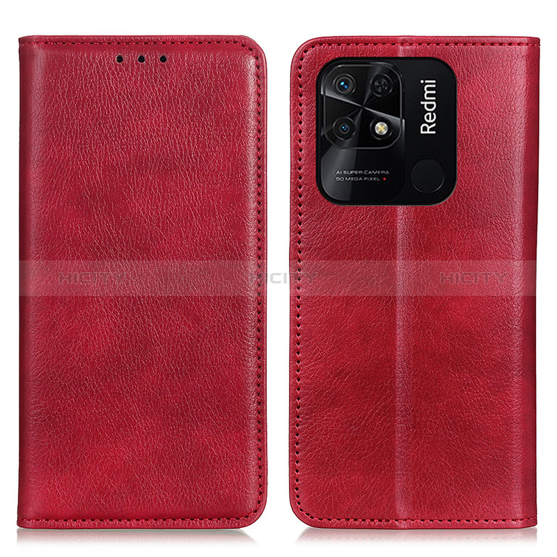 Custodia Portafoglio In Pelle Cover con Supporto N01P per Xiaomi Redmi 10 India