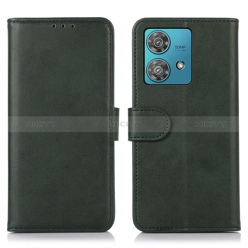 Custodia Portafoglio In Pelle Cover con Supporto N02P per Motorola Moto Edge 40 Neo 5G Verde