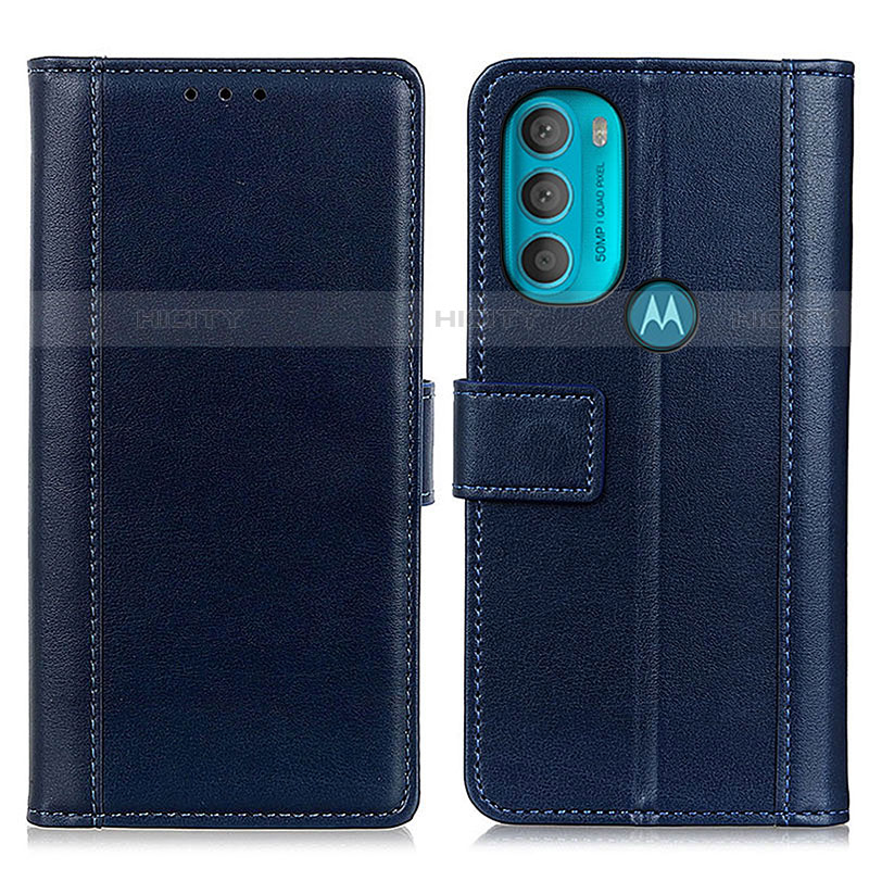 Custodia Portafoglio In Pelle Cover con Supporto N02P per Motorola Moto G71 5G