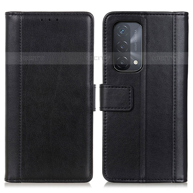 Custodia Portafoglio In Pelle Cover con Supporto N02P per OnePlus Nord N200 5G Nero