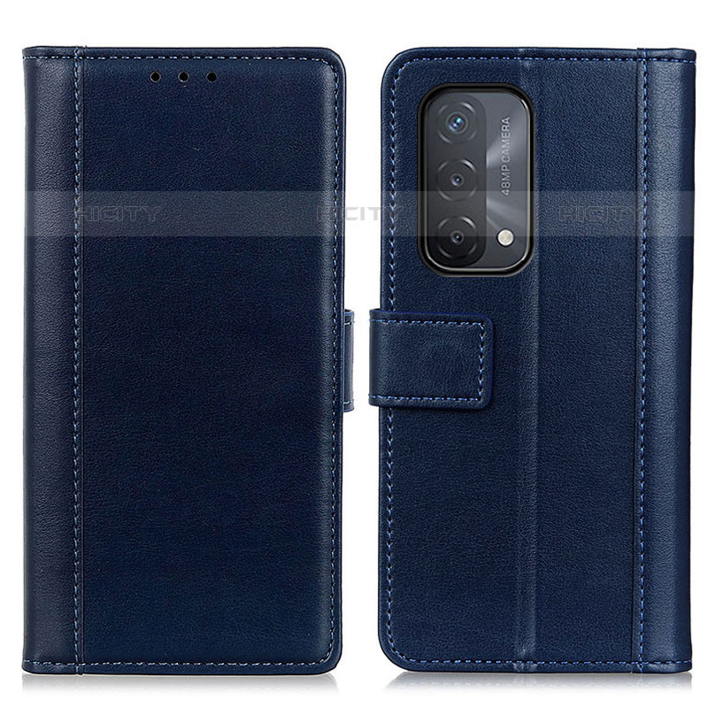 Custodia Portafoglio In Pelle Cover con Supporto N02P per Oppo A93 5G Blu