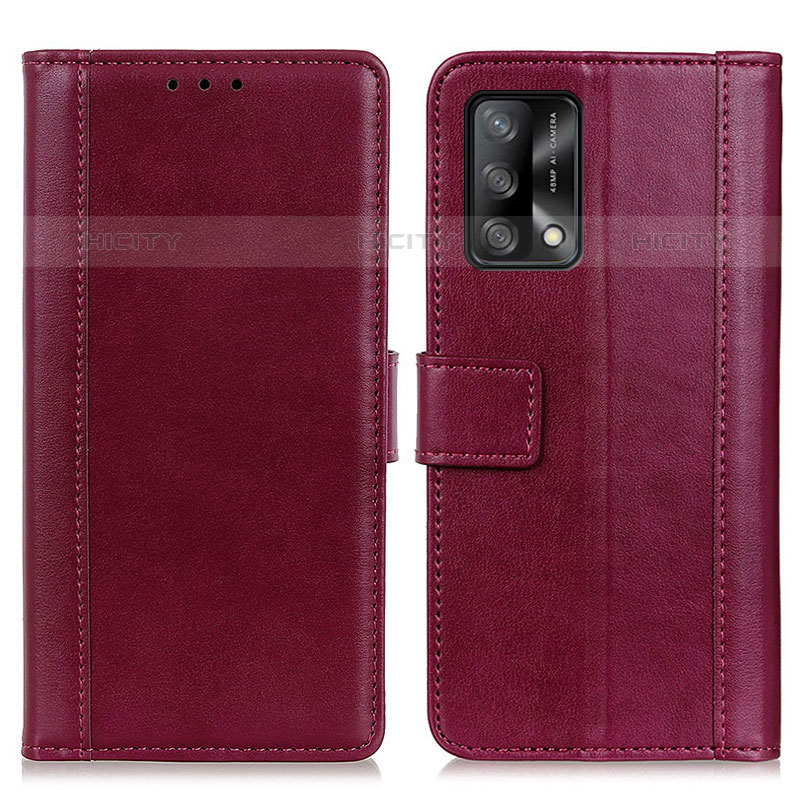 Custodia Portafoglio In Pelle Cover con Supporto N02P per Oppo Reno6 Lite