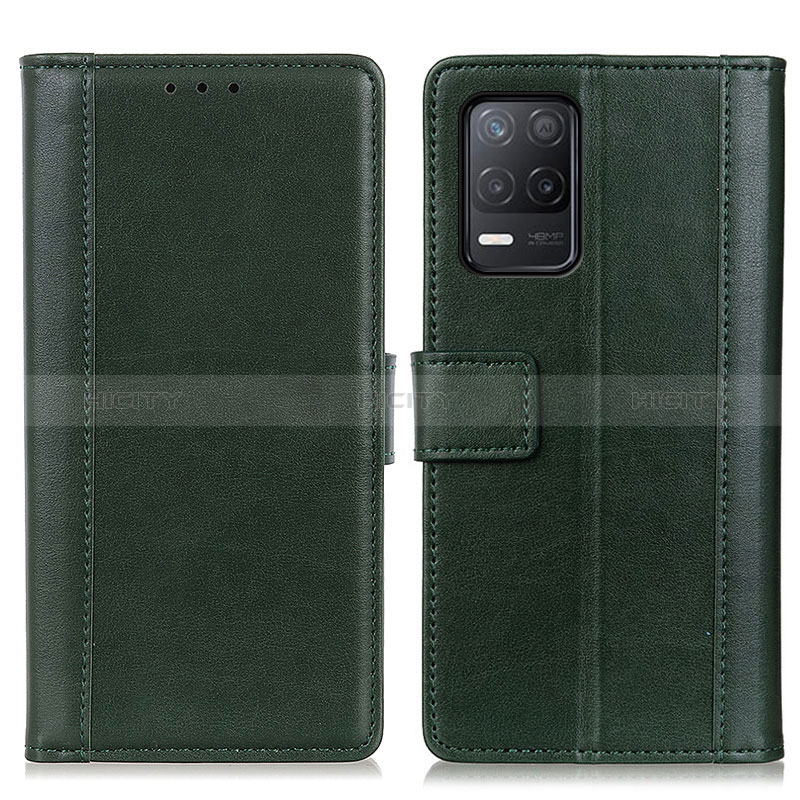 Custodia Portafoglio In Pelle Cover con Supporto N02P per Realme Narzo 30 5G Verde