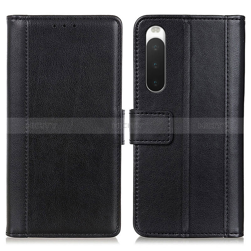 Custodia Portafoglio In Pelle Cover con Supporto N02P per Sony Xperia 10 IV