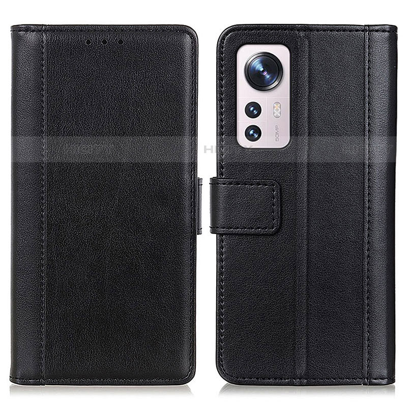 Custodia Portafoglio In Pelle Cover con Supporto N02P per Xiaomi Mi 12 Lite 5G Nero