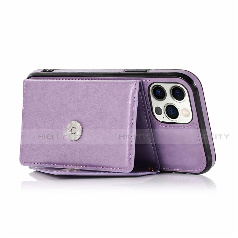 Custodia Portafoglio In Pelle Cover con Supporto N03 per Apple iPhone 12 Pro