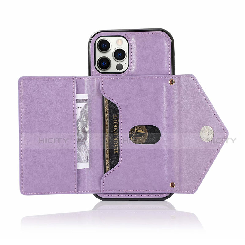 Custodia Portafoglio In Pelle Cover con Supporto N03 per Apple iPhone 12 Pro