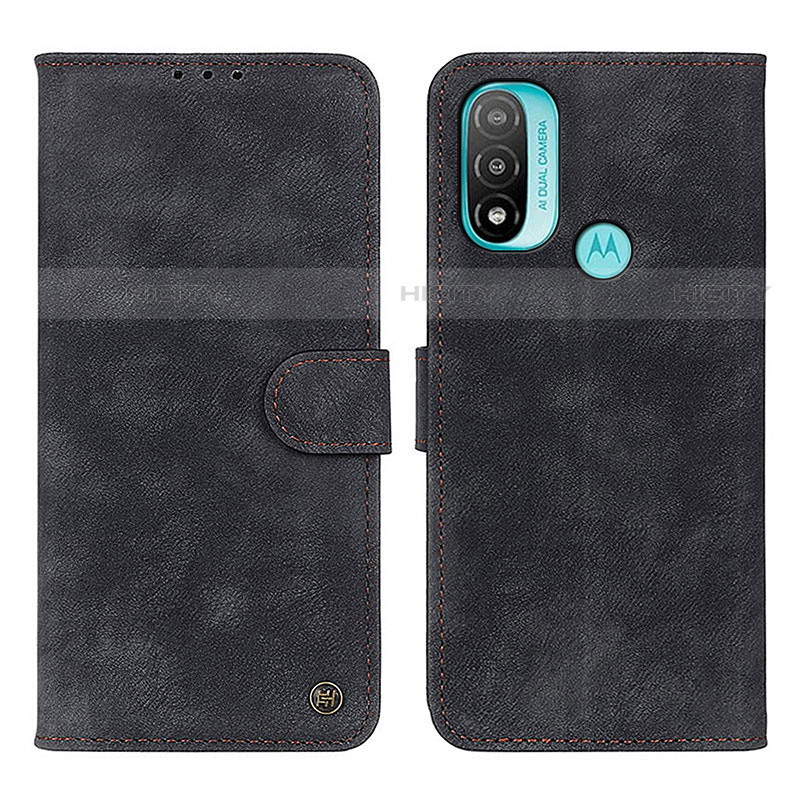 Custodia Portafoglio In Pelle Cover con Supporto N03P per Motorola Moto E40