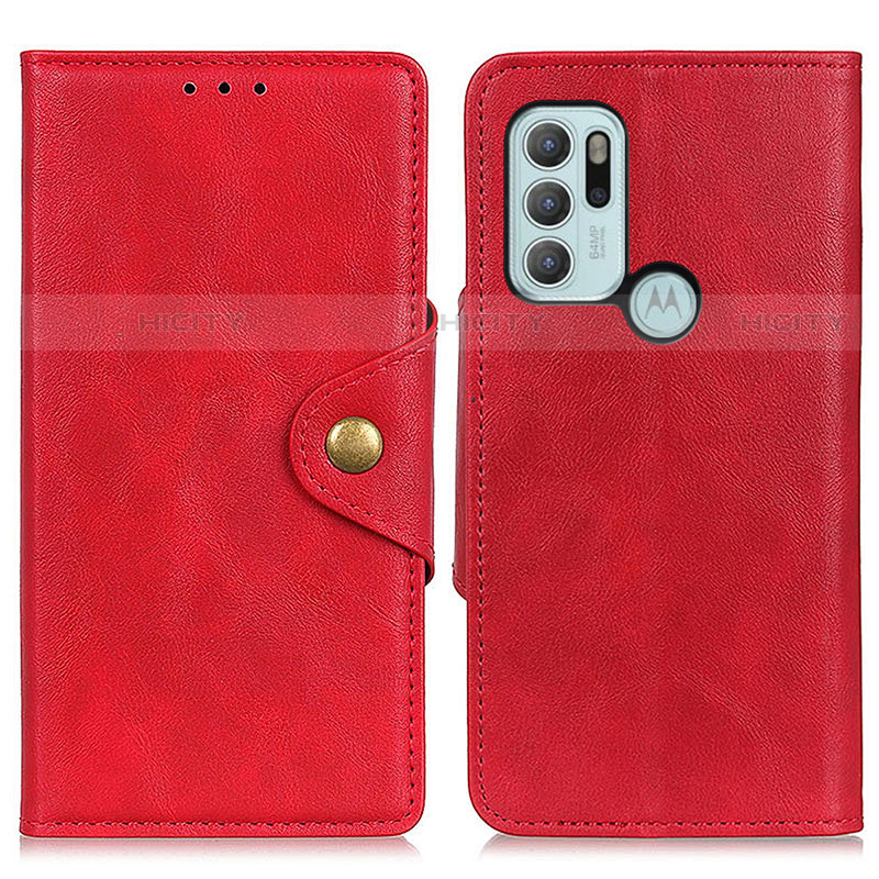 Custodia Portafoglio In Pelle Cover con Supporto N03P per Motorola Moto G60s