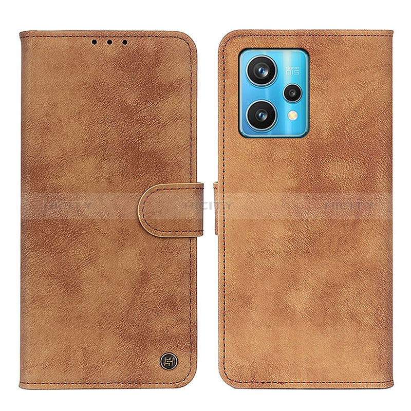 Custodia Portafoglio In Pelle Cover con Supporto N03P per Realme 9 4G Marrone