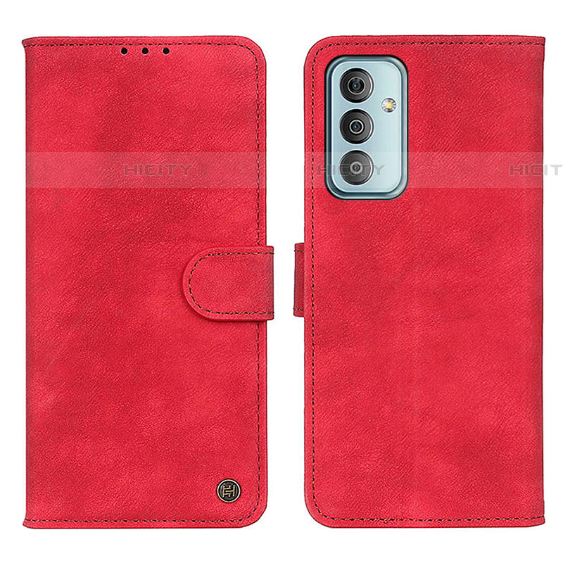 Custodia Portafoglio In Pelle Cover con Supporto N03P per Samsung Galaxy F13 4G Rosso