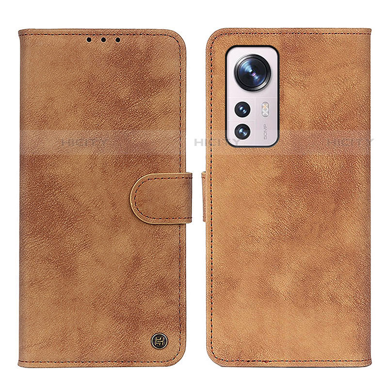 Custodia Portafoglio In Pelle Cover con Supporto N03P per Xiaomi Mi 12S 5G Marrone