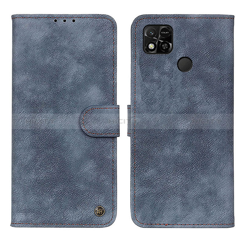 Custodia Portafoglio In Pelle Cover con Supporto N03P per Xiaomi POCO C3 Blu