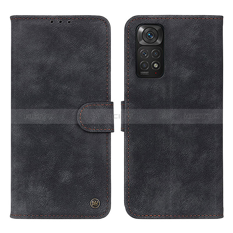 Custodia Portafoglio In Pelle Cover con Supporto N03P per Xiaomi Redmi Note 11 4G (2022) Nero