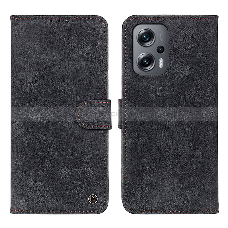 Custodia Portafoglio In Pelle Cover con Supporto N03P per Xiaomi Redmi Note 11T Pro 5G Nero