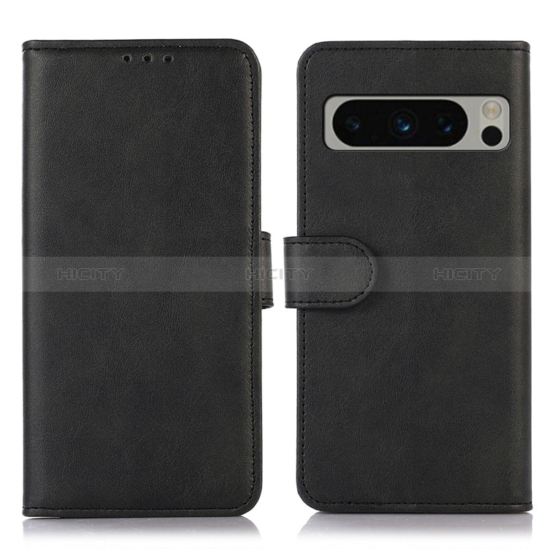 Custodia Portafoglio In Pelle Cover con Supporto N04P per Google Pixel 8 Pro 5G Nero