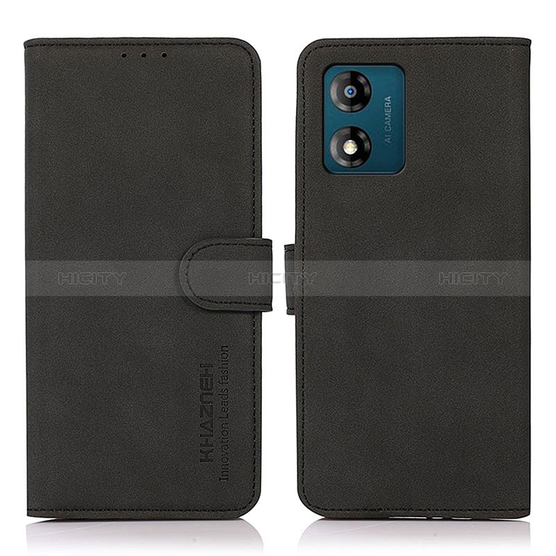 Custodia Portafoglio In Pelle Cover con Supporto N04P per Motorola Moto E13 Nero