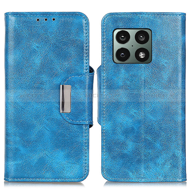 Custodia Portafoglio In Pelle Cover con Supporto N04P per OnePlus 10 Pro 5G Cielo Blu