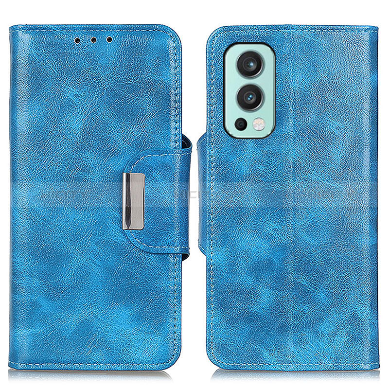 Custodia Portafoglio In Pelle Cover con Supporto N04P per OnePlus Nord 2 5G Cielo Blu