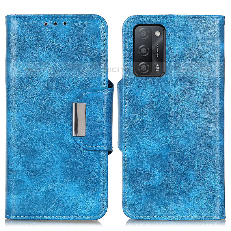 Custodia Portafoglio In Pelle Cover con Supporto N04P per Oppo A53s 5G Cielo Blu