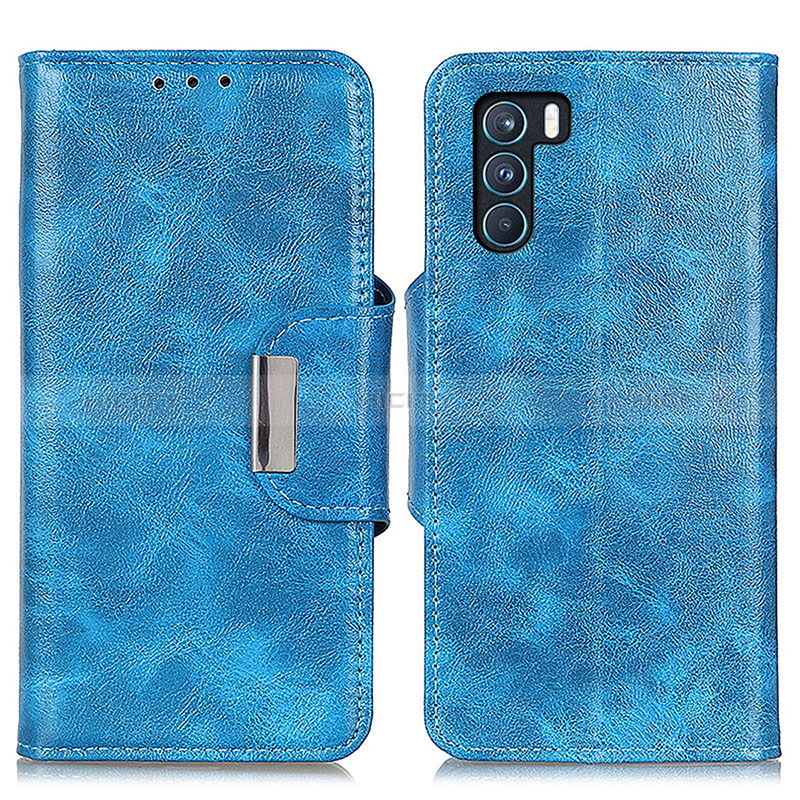 Custodia Portafoglio In Pelle Cover con Supporto N04P per Oppo K9 Pro 5G Cielo Blu