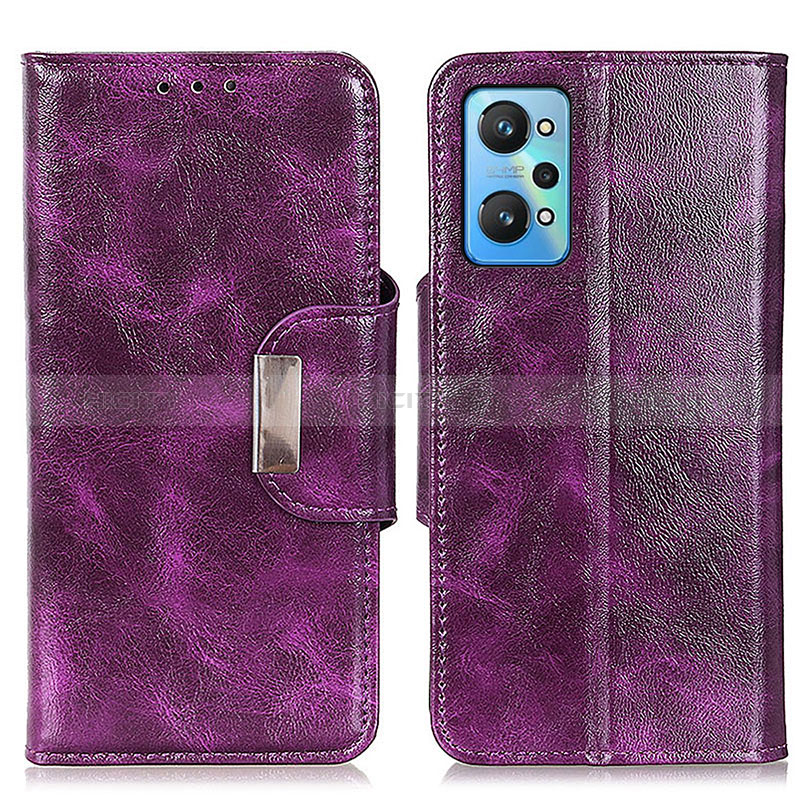 Custodia Portafoglio In Pelle Cover con Supporto N04P per Realme GT Neo 3T 5G Viola