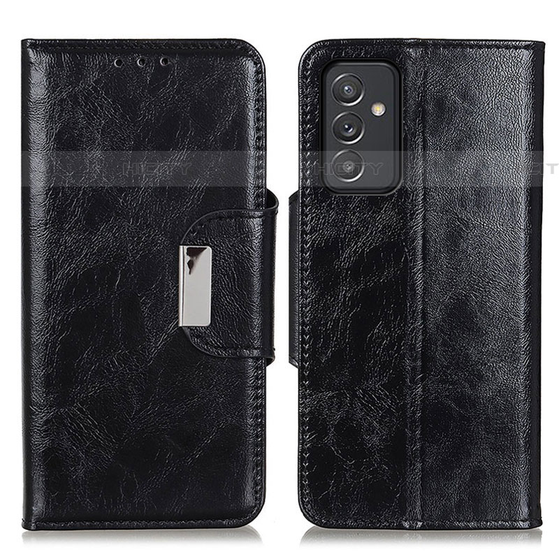 Custodia Portafoglio In Pelle Cover con Supporto N04P per Samsung Galaxy A05s Nero