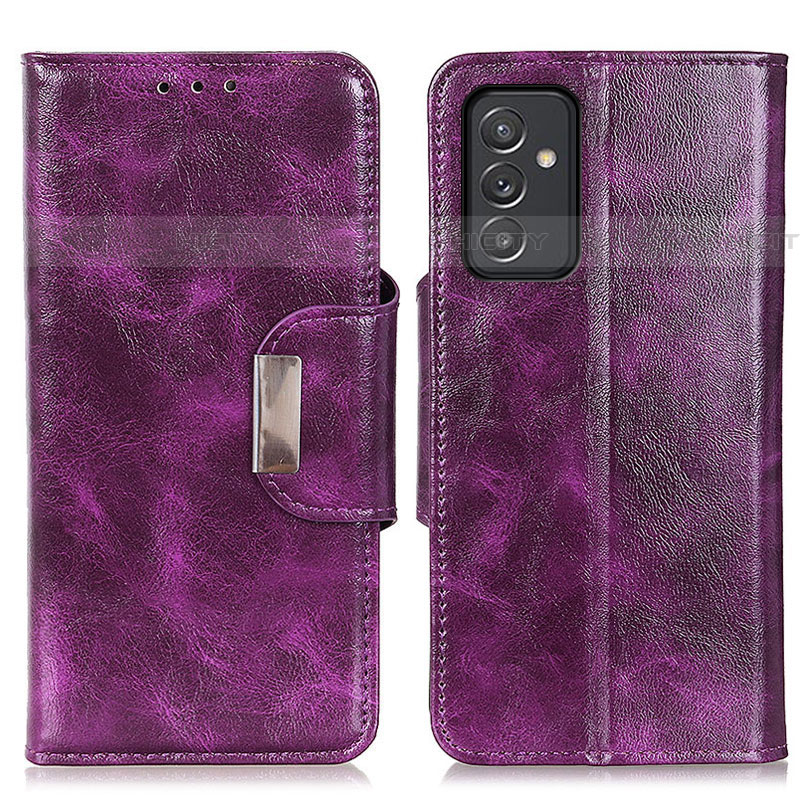 Custodia Portafoglio In Pelle Cover con Supporto N04P per Samsung Galaxy Quantum4 5G Viola