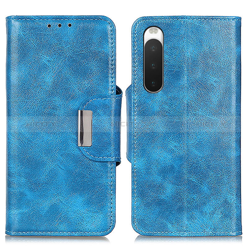 Custodia Portafoglio In Pelle Cover con Supporto N04P per Sony Xperia 10 IV