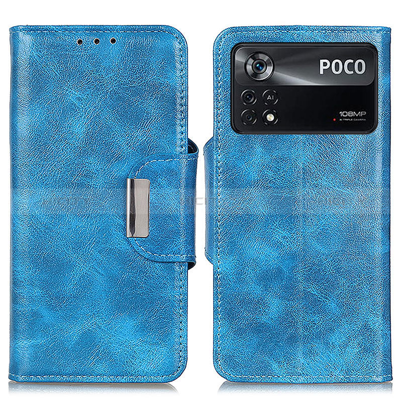 Custodia Portafoglio In Pelle Cover con Supporto N04P per Xiaomi Redmi Note 11E Pro 5G Cielo Blu