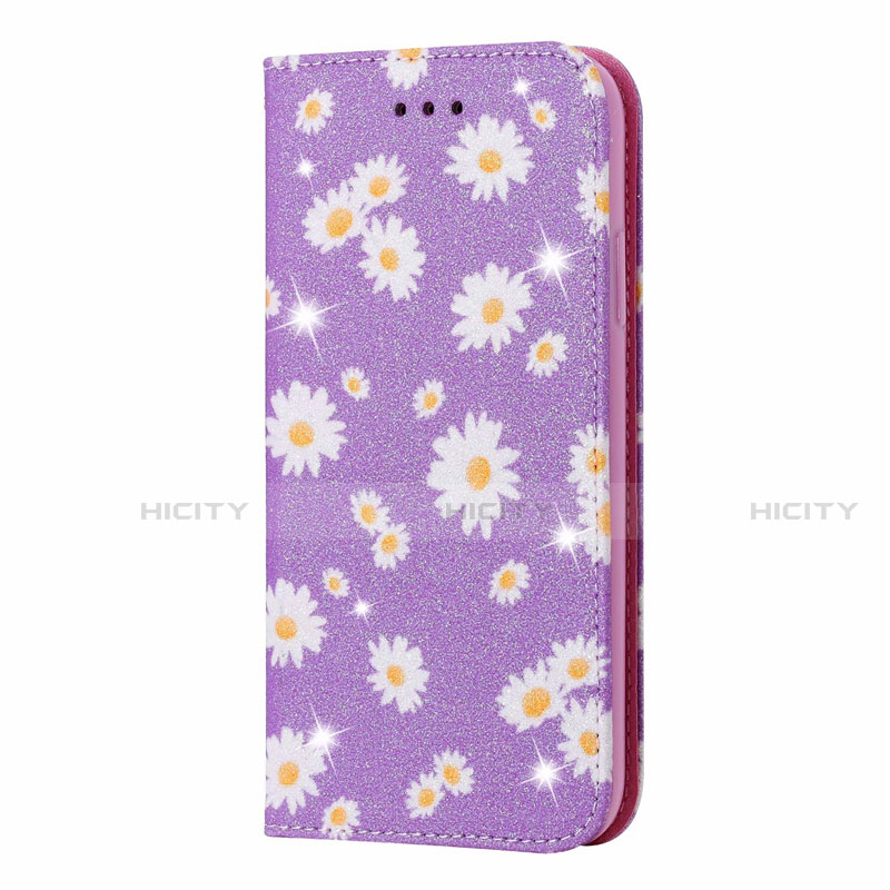 Custodia Portafoglio In Pelle Cover con Supporto N05 per Samsung Galaxy Note 20 Ultra 5G Lavanda