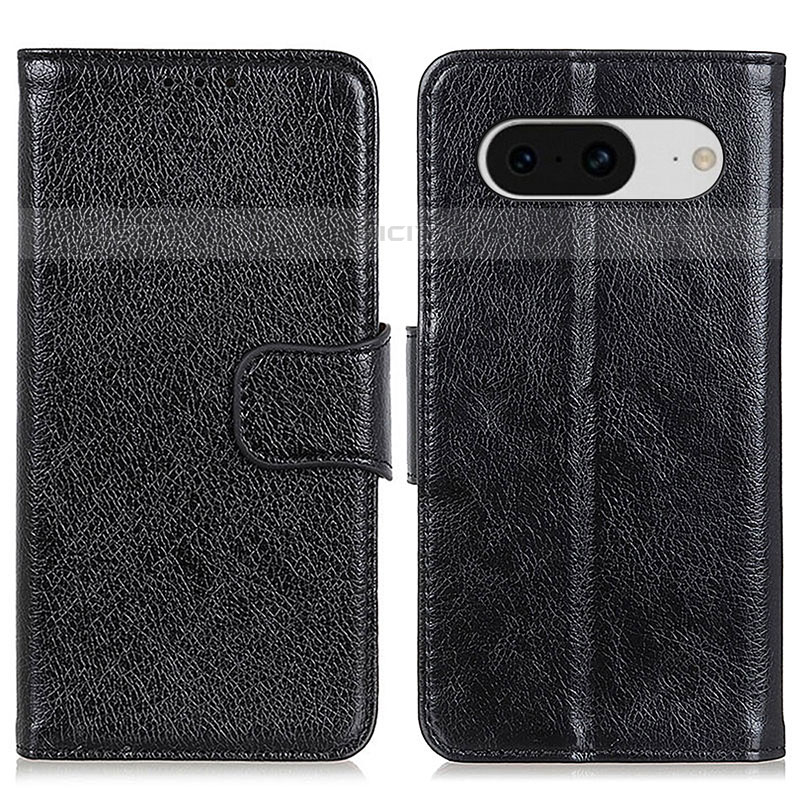 Custodia Portafoglio In Pelle Cover con Supporto N05P per Google Pixel 8 5G Nero