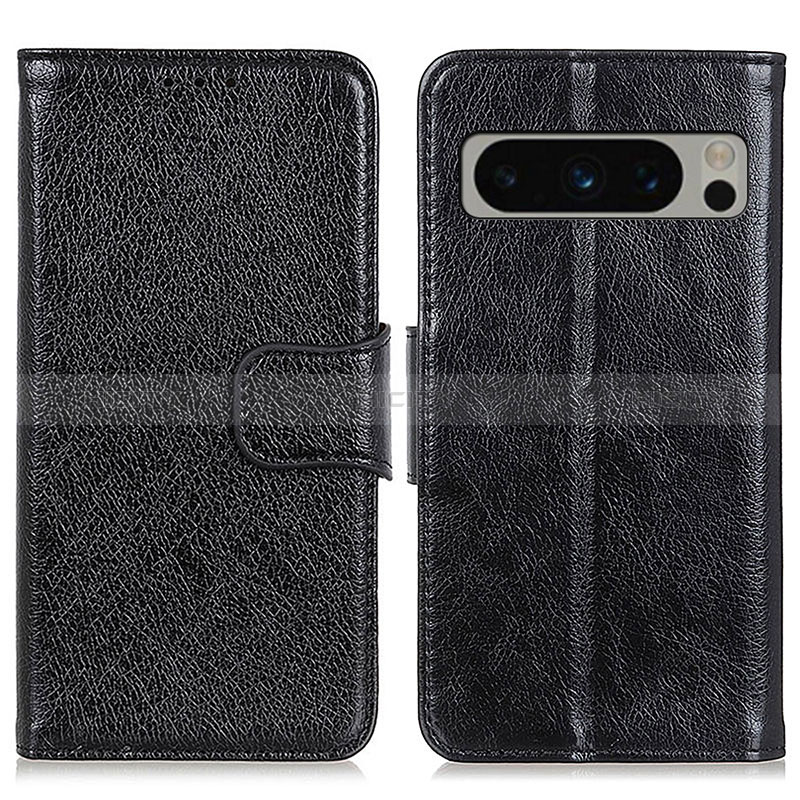 Custodia Portafoglio In Pelle Cover con Supporto N05P per Google Pixel 8 Pro 5G Nero