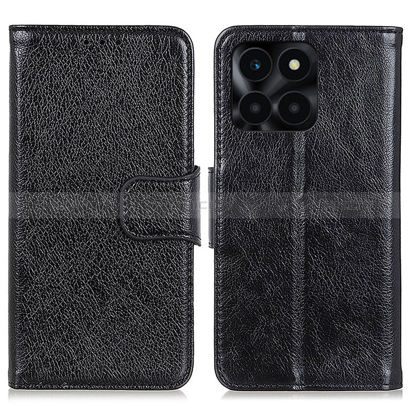 Custodia Portafoglio In Pelle Cover con Supporto N05P per Huawei Honor X6a Nero