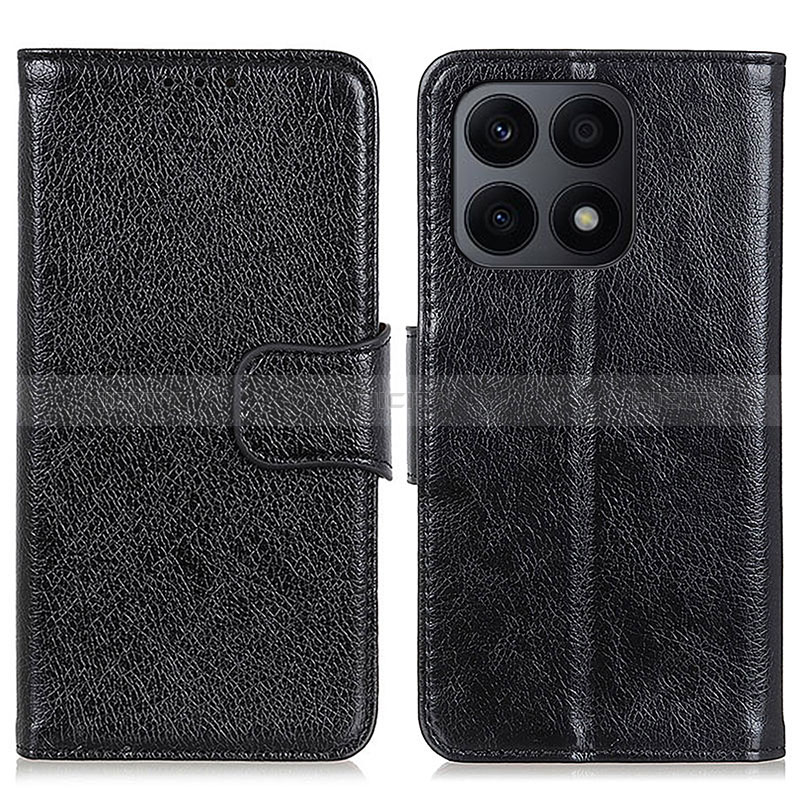 Custodia Portafoglio In Pelle Cover con Supporto N05P per Huawei Honor X8a 4G Nero