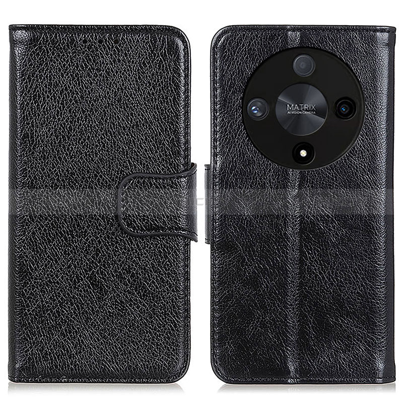 Custodia Portafoglio In Pelle Cover con Supporto N05P per Huawei Honor X9b 5G Nero