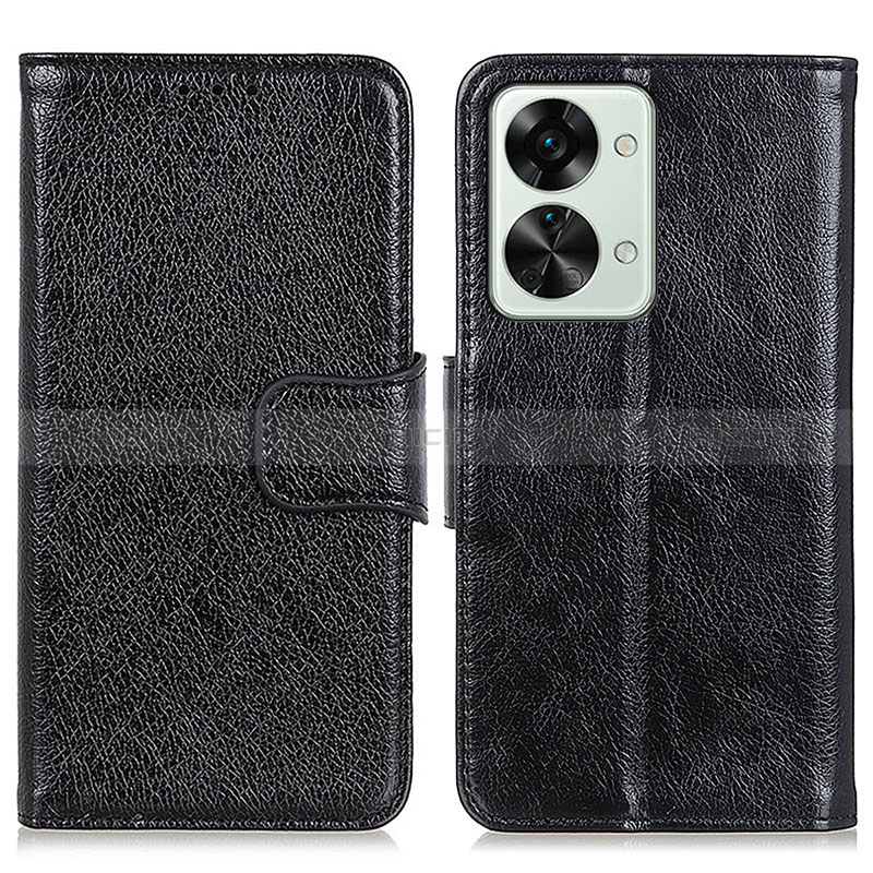 Custodia Portafoglio In Pelle Cover con Supporto N05P per OnePlus Nord 2T 5G Nero