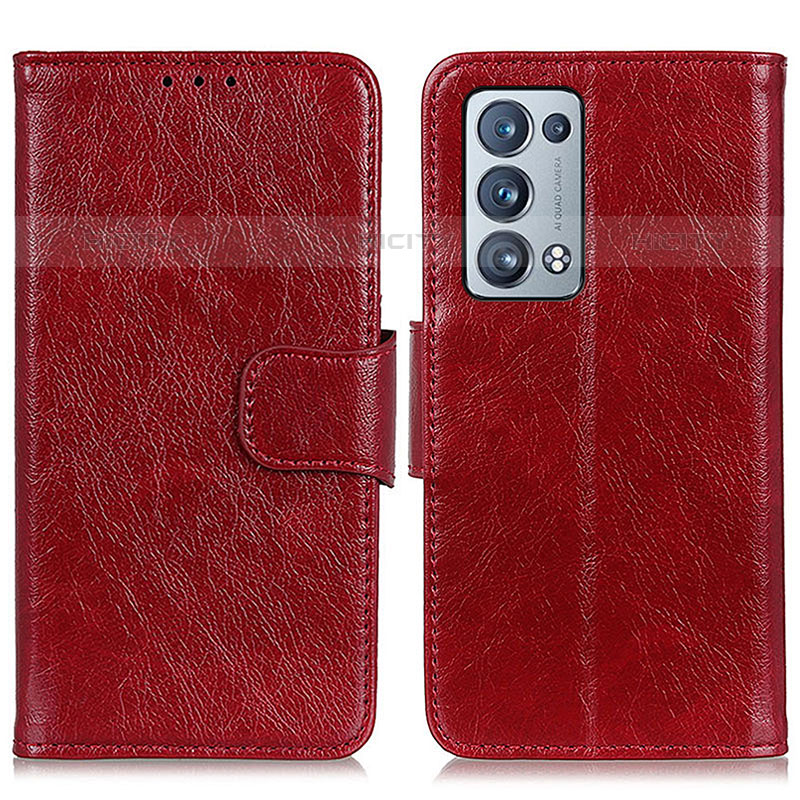 Custodia Portafoglio In Pelle Cover con Supporto N05P per Oppo Reno6 Pro+ Plus 5G