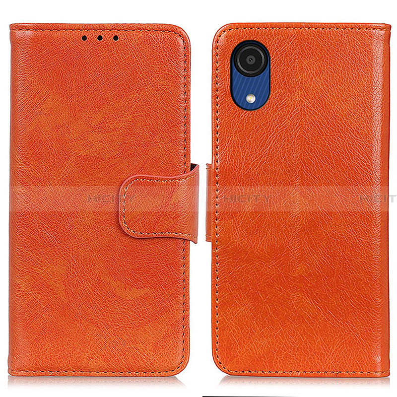Custodia Portafoglio In Pelle Cover con Supporto N05P per Samsung Galaxy A03 Core